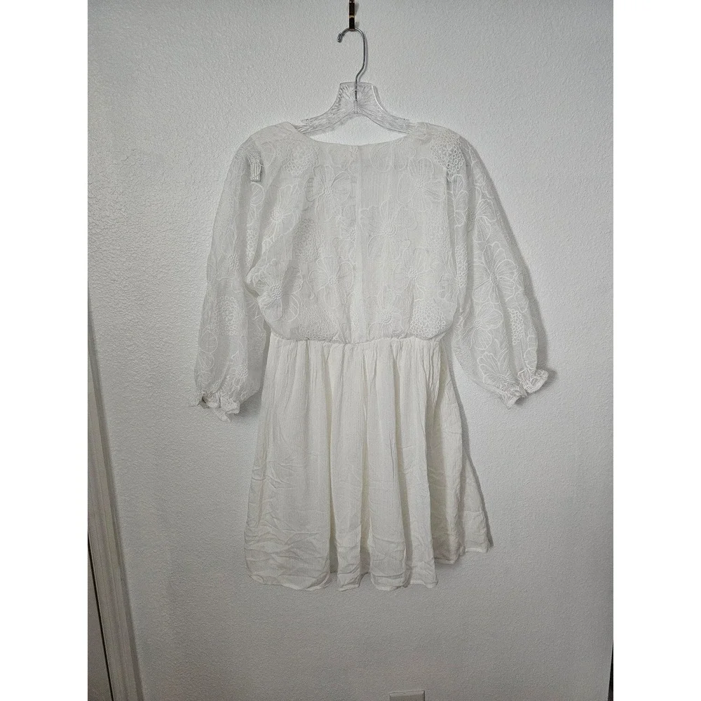 New!! Aeom White Lace Dress Women's Size Large - Picture 5 of 6